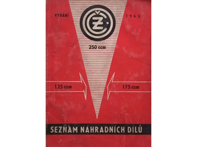 Seznam náhradních dílů - 250 ccm, 125 ccm, 175 ccm (1965)