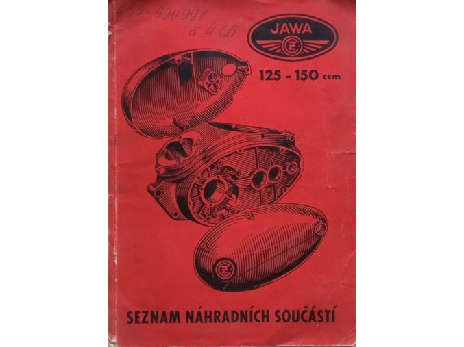 Seznam náhradních součástí - Jawa 125-150 ccm (1954)