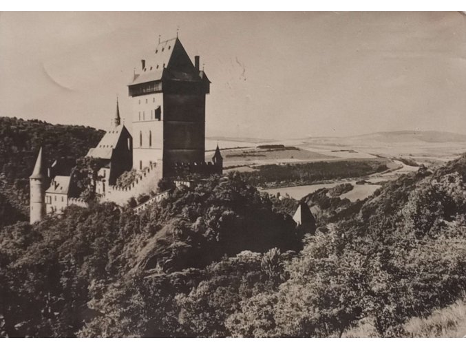 Hrad Karlstejn. - Pohled severovýchodní