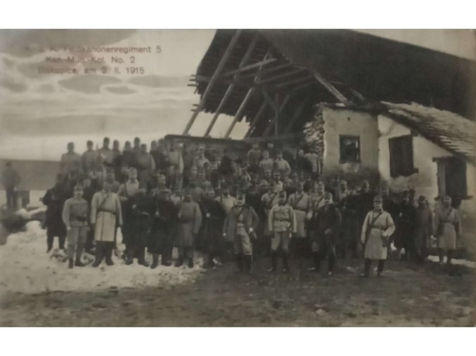 K. u. K. Feldkanonenregiment 5 - Kan.-Mun.-Kol. No. 2 - Biskupice, am 2. II. (1915)