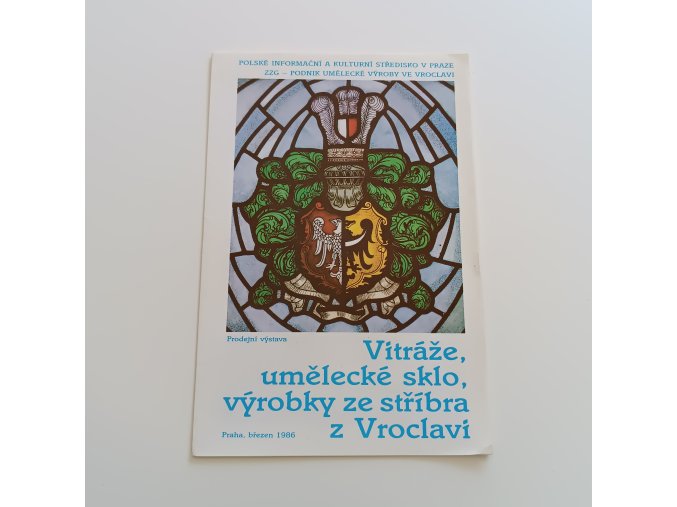 Vitráže, umělecké sklo, výrobky ze stříbra z Vroclavi (1986)