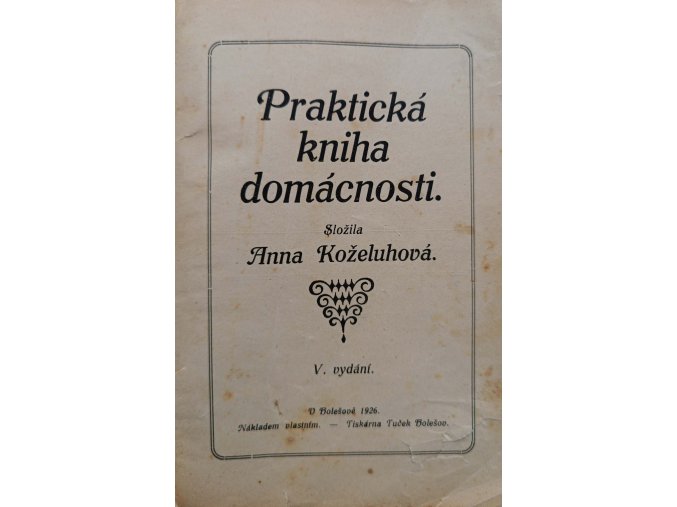 Praktická kniha domácnosti (1926)