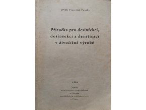 Příručka pro desinfekci, desinsekci a deratisaci v živočišné výrobě (1956)