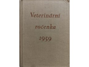 Veterinární ročenka 1959