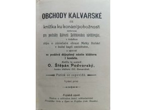 Obchody Kalvarské čili knížka ku konání pobožnosti (1906)