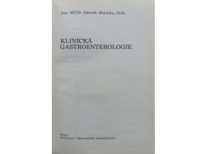 Klinická gastroenterologie (1988)