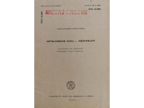 ČSN 42 0003 - Metalografie oceli - názvosloví (1974)