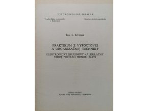 Praktikum z výpočtovej a organizačnej techniky (1971)