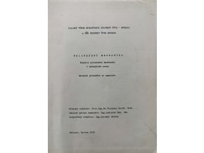 Nelineární mechanika (1975)