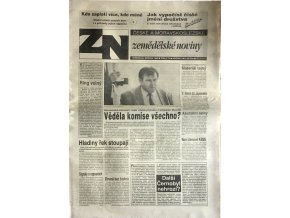 České a moravskoslezské zemědělské noviny (1992) nekompletní