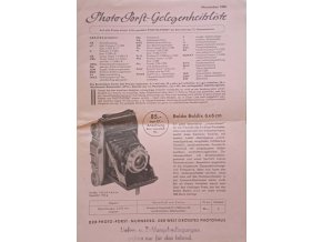 Photo-Porst-Gelegenheitsliste (1955)