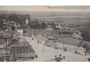 Stará Boleslav. Pohled ke kostelu sv. Václava.