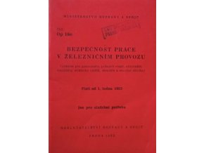 Bezpečnost práce v železničním provozu (1962)
