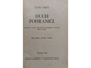 Duch pohraničí (1934)
