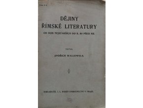 Dějiny římské literatury (1918)