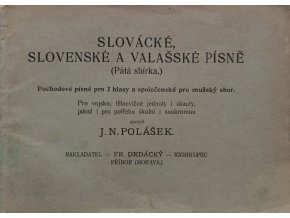 Slovácké, slovenské a valašské písně