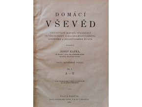 Domácí vševěd I. díl A-H (1925)