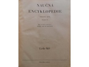 Naučná encyklopedie III. svazek II. (Leb-Mě) (1941)