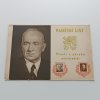 Pamětní list - Vlasti a národu nejvěrnější