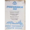 Pozvánka na celostátní konferenci - Elektronika v železniční zabezpečovací technice (1987)
