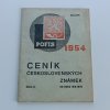 Ceník československých známek od roku 1918-1939 / Dodatek (1954-1955)