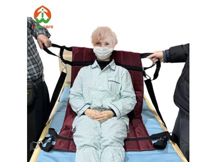 Deka pro přepravu pacienta, zdravotnické podložky a pohyblivá prostěradla pro seniory