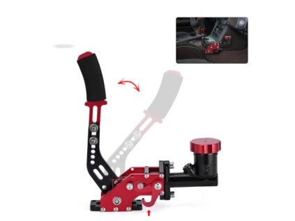 Hydraulická ruční brzda s brzdovým válcem - červená