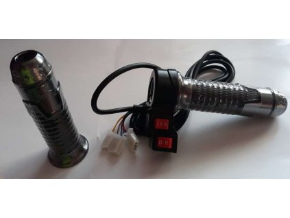 Rukojeť plynu s ložiskem a přepínáním rychlosti 1,2,3 a dopředu a dozadu  na elektrickou koloběžku