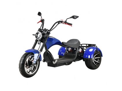 Elektrická tříkolka  Aligátor s nadrží a košíkem 20 AH 2000 w chrom dojezd 70 km vyndavací ...