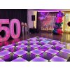 Birthday Parties with frosted and mirror dance floors