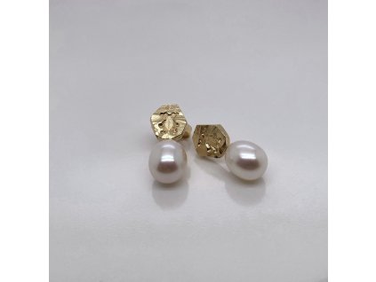 Náušnice Melolontha vulgaris s perlou