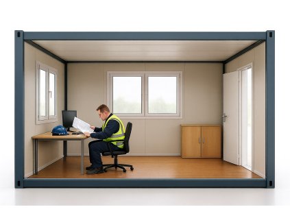 kontejner obytny zazemi stavby