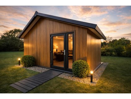 domek elado sedlova strecha drevodekor