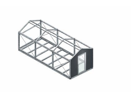 ocelova konstrukce 8 m s dveřmí