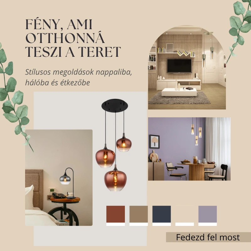 Globo lámpák 2026 – Modern LED világítás nappaliba, konyhába és hálószobába