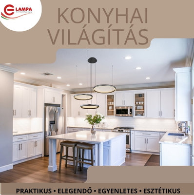 Konyhai világítás tervezése – hogyan világítsuk meg jól a konyhát?