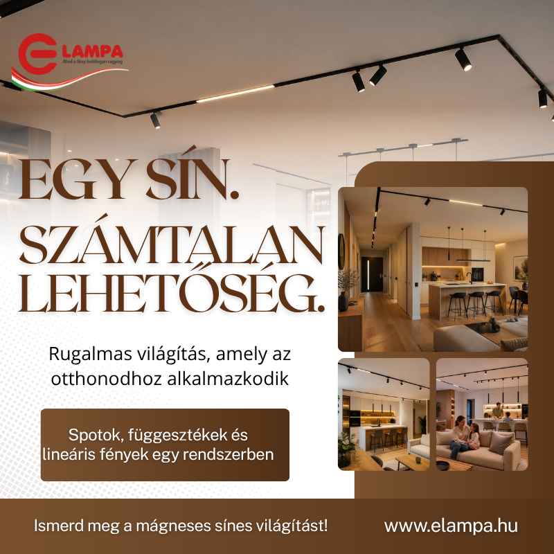 Mágneses sínes lámparendszer: hogyan válassz jól?