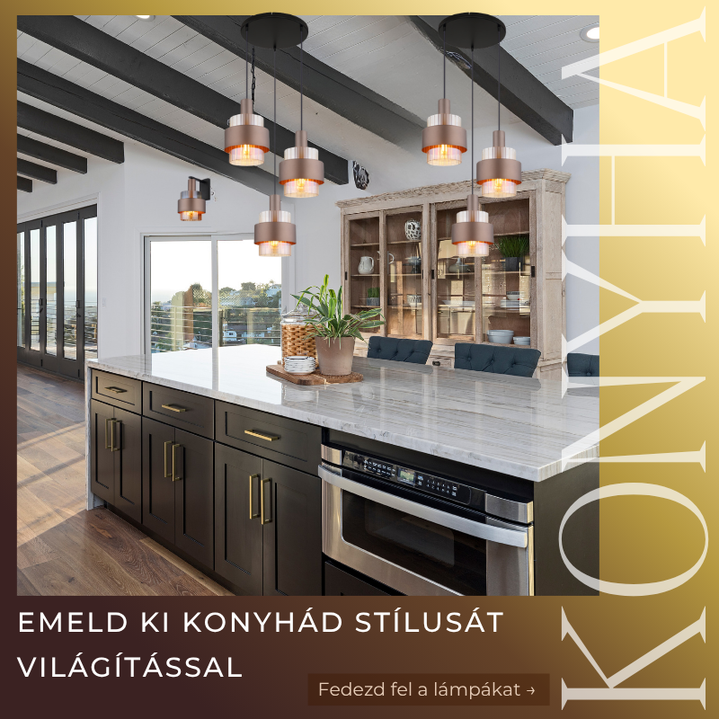 Konyhai világítás ötletek – funkcionális és modern megoldások