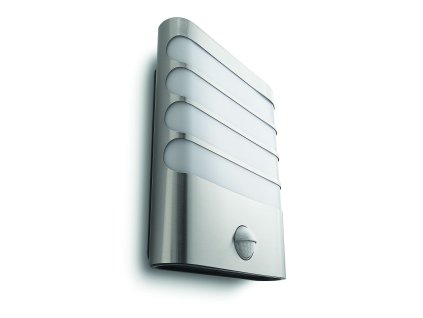 Massive-Philips Raccoon wall lantern inox 1x3W SELV- 17274/47/16