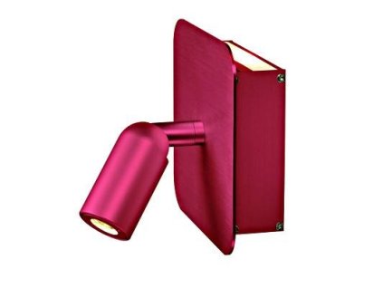 Schrack Technik LI155106  I-BED WALL SHORT, 3,8W, 3000K, red anodized