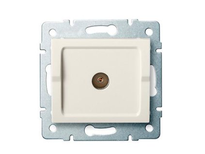 Kanlux LOGI 25156 Antenna-csatlakozóaljzat átmenő,krémszínű