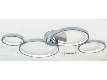 Searchlight 2004-4CC Solexa, LED Mennyezeti lámpatest