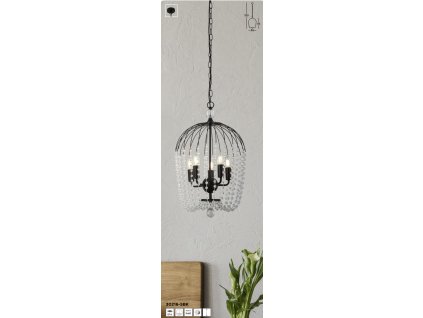 SEARCHLIGHT 30216-5BK Shower, Függeszték