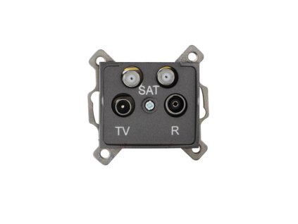 Kanlux 25282 LOGI TV-2xSAT, végzáró csatlakozóaljzat
