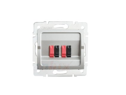 Kanlux 25233 LOGI  Miniatura LOGI 02-1820-043 sr - MOWIONMiniatura schematu LOGI 02-1820-043 sr Dupla hangszóró-csatlakozóaljzat