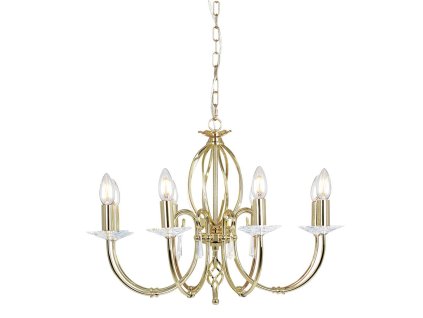 Elstead lighting AG8-POL-BRASS csillár