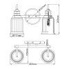 Elstead QZ-SWELL2-PC-BATH Fali lámpa
