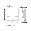 Kanlux 23110 SABIK LED CW 0,8W