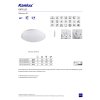 Kanlux 29162 ORTE LED 18W-NW-O-SE Mennyezeti lámpa érzékelővel