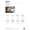 Kanlux 29586 AREL LED DL 10W-NW Beépített pontlámpa